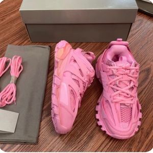 BALENCIAGA Triple S Clear Sole  Royal/Jada Pink